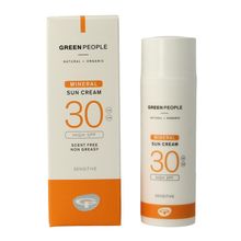 Foto van Green People Suncream scent free mineral SPF30