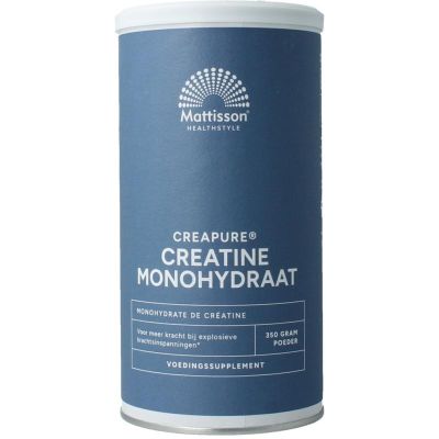 Mattisson Creatine monohydraat poeder creapure Mattisson Creatine monohydraat poeder creapure 350 gram - Overige vitaminen/mineralen