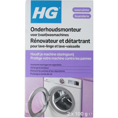 HG Onderhoudsmonteur voor (vaat)wasmachines 2X100 gram - Reinigingsmiddel