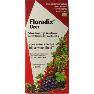 Salus Floradix ijzer elixer 500 ml - Overige vitaminen/mineralen