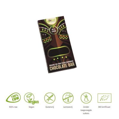 Lifefood Rauwe chocolade 80 % cacao bio