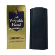 Vergulde Hand Scheerzeepstaaf Foto van Vergulde Hand Scheerzeepstaaf