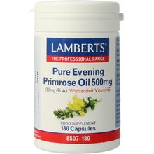Foto van Lamberts Teunisbloemolie 500 mg (pure evening primrose oil)