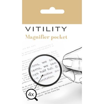 Essentials Vergrootglas pocket O & F 1 stuks - Bij lezen en schrijven