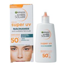 Foto van Ambre Solaire Super uv niacinamide fluid spf 50+