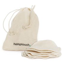 Foto van Hemptouch Reusable cotton pads + laudry bag