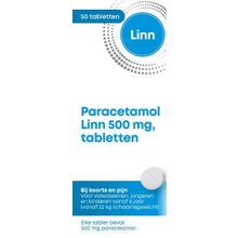 Foto van Linn Pharma Paracetamol rond 500mg
