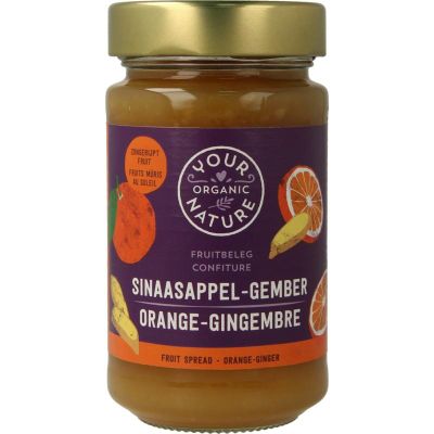 Your Organic Nat Fruit beleg sinaasappel / gember bio Your Organic Nat Fruit beleg sinaasappel / gember bio 250 gram - Beleg