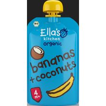 Foto van Ella's Kitchen Bananas & coconut knijpzakje 4+ maanden