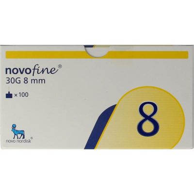Novo Nordisk Novofine naald 0.30 x 8 mm 30G 100 stuks - Algemeen