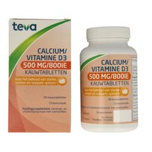 Foto van Teva calcium/vit d kt 500mg/800ie