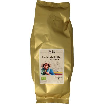 Sun Coffee Gezeilde koffiebonen medium roast bio