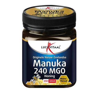 Lucovitaal Manuka honing 240MGO 250 gram - Overige vitaminen/mineralen