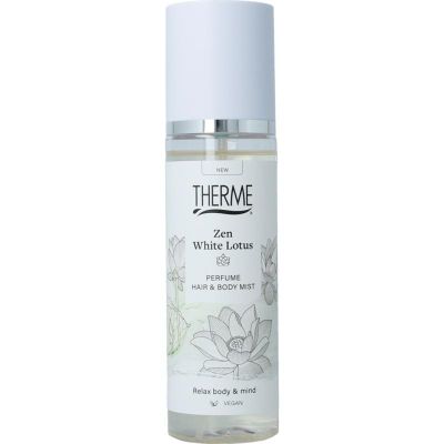 Therme Zen white lotus perfume hair & body mist 200 Milliliter - Overig lichaam