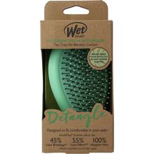 Foto van Wetbrush Go green palm detangler green tea tree oil