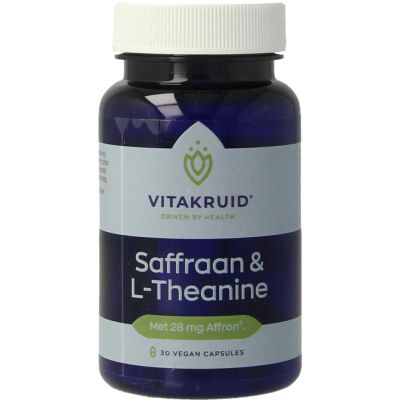 Vitakruid Saffraan & suntheanine® Vitakruid Saffraan & suntheanine® 30 vegicaps - Overige vitaminen/mineralen
