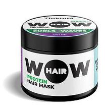 Foto van Tinktura Wow curls & waves hair mask keratin & flaxseed gel