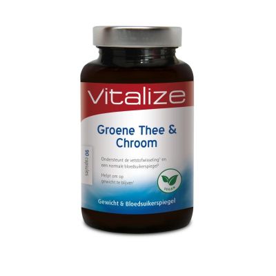 Vitalize Groen thee & chroom 90 capsules - Fytotherapie