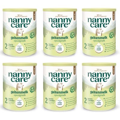 Nannycare 2 opvolgmelk 6x900 gram 6 pack - 