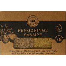 Foto van CC Hansen Kleine schuursponsjes plantenvezels uit kokosnoot