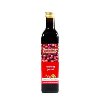 Terschellinger Cranberrysap gezoet Terschellinger Cranberrysap gezoet 500 Milliliter - Dranken