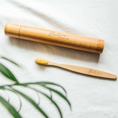 Betereproducten Bamboe tandenborstelhouder Betereproducten Bamboe tandenborstelhouder 1 stuk - Overig mondverzorging