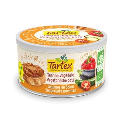 Tartex Pate zongerijpte groente 125 gram - Overig reform/levensmiddelen