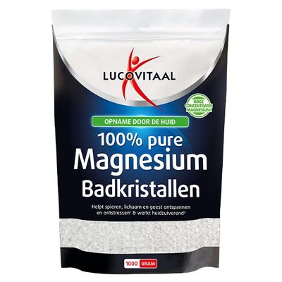 Lucovitaal Magnesium badkristallen 1 kilogram - Overige vitaminen/mineralen