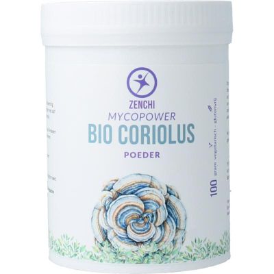 Mycopower Coriolus poeder bio Mycopower Coriolus poeder bio 100 gram - Mycotherapie Paddestoelen
