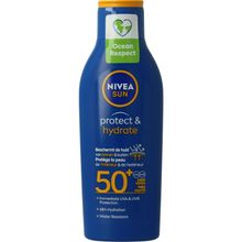 Nivea Sun protect & hydrate zonnemelk SPF50 Foto van Nivea Sun protect & hydrate zonnemelk SPF50