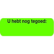 Foto van Strooketiket u hebt nog tegoed 30 x 10 mm