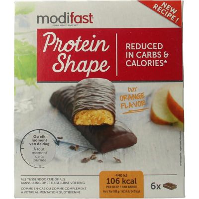 Modifast Control reep pure chocolade/sinaasappel 6x31 gram 1 stuks - Maaltijdvervangers