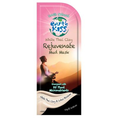 Earth Kiss Gezichtsmasker white Thai clay rejuvenate mud 17 gram - Reiniging