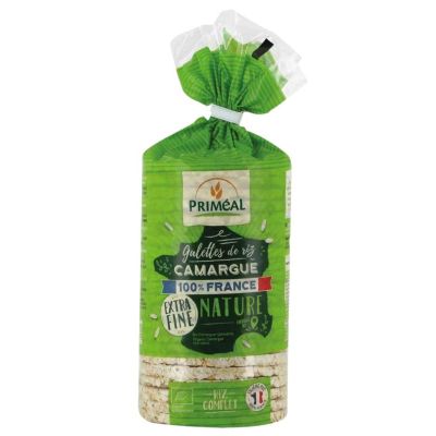 Primeal Rijstwafels extra dun Camargue bio Primeal Rijstwafels extra dun Camargue bio 130 gram - Koek