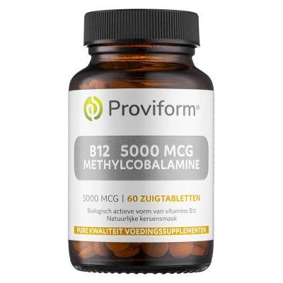 Proviform Vitamine B12 - 5000mcg methylcobalamine 60 zuigtabletten - Vitamine enkel