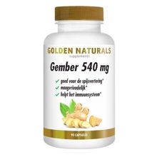 Foto van Golden Naturals Gember 300mg