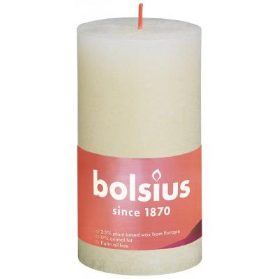 Bolsius Rustiek stompkaars shine 130/68 soft pearl