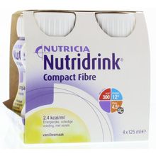 Foto van Nutridrink Compact fibre vanilla 125 ml
