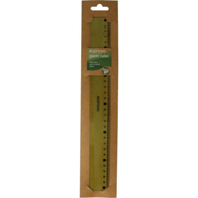 Econovo Liniaal 30cm groen 1 stuk - Overig huishoudelijk