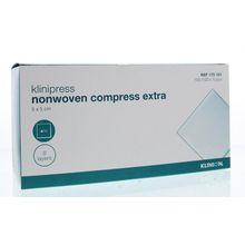 Klinion Non-woven compres 5 x 5 cm extra Foto van Klinion Non-woven compres 5 x 5 cm extra