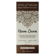 Tints Of Nature Henna cream light brown semi permanent Foto van Tints Of Nature Henna cream light brown semi permanent