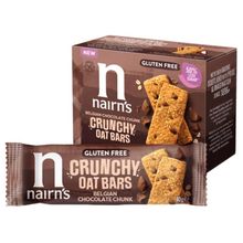 Foto van Nairns Crunchy oat bars chocolate Belgian glutenvrij