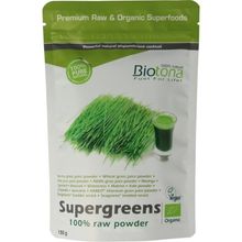 Foto van Biotona Supergreens raw powder bio