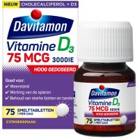 Davitamon Vitamine D volwassenen 75mcg smelttablet