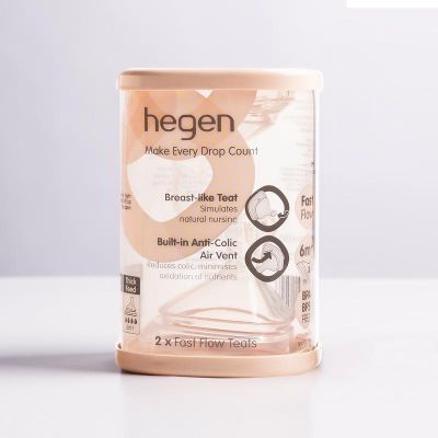 Hegen Flessenspeen fast flow 2 stuks - Babyflessen en benodigdheden