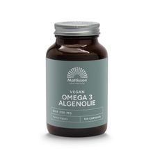 Foto van Mattisson Vegan omega-3 algenolie DHA 260 mg