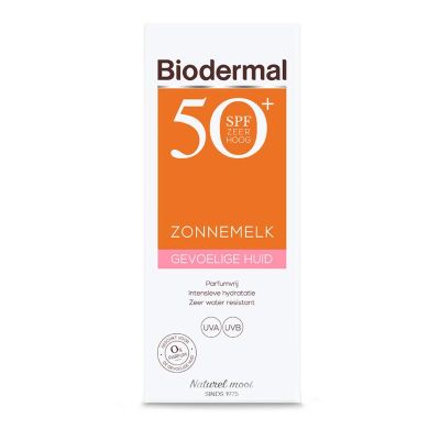 Biodermal Zonnemelk SPF50+ gevoelige huid