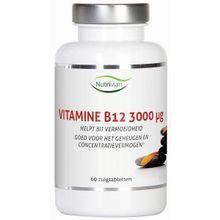 Foto van Nutrivian Vitamine B12 methylcobalamine 3 mg