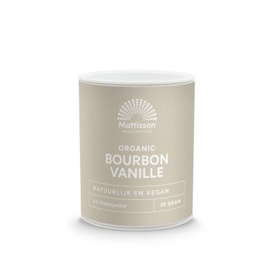 Mattisson Bourbon vanille poeder bio 30 gram - Overig reform/levensmiddelen