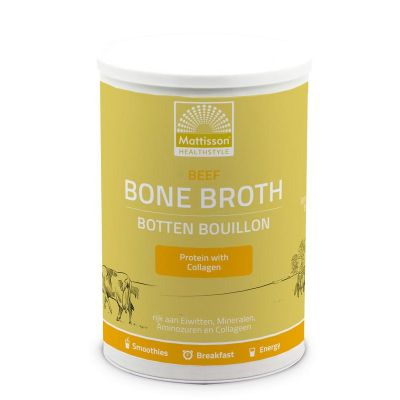 Mattisson Beef bone broth botten bouillon 250 gram - Overige vitaminen/mineralen